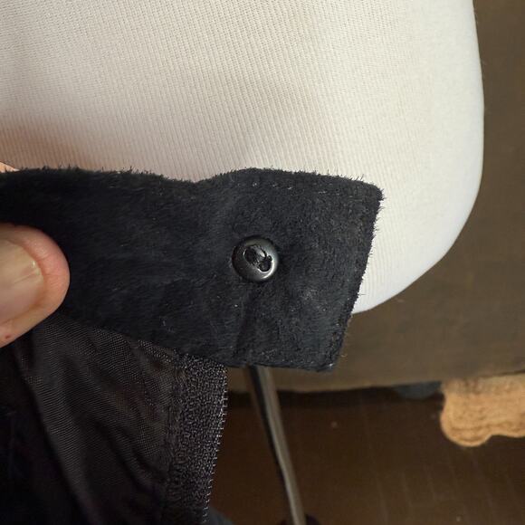 Vintage Smith and Forester Suede Pencil Skirt Women’s Size 12 Black - Picture 8 of 9